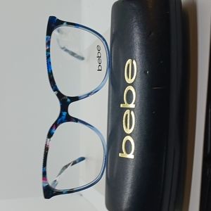 bebe Blue Floral Cat-Eye Glasses